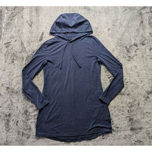 Duluth Trading Co Dry And Mighty Tunic Hoodie Women's Size XS Blue